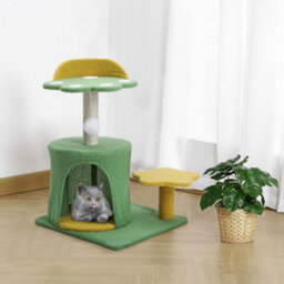 Thehotsale Cat Tree With Sisal Scratching Post And Hanging Ball Toy - thumbnail 1
