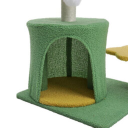 Thehotsale Cat Tree With Sisal Scratching Post And Hanging Ball Toy - thumbnail 3