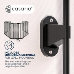Casaria 5 Section Foldable Metal Fireplace Safety Gate With Safety Door Lock, Foldable, 306X77Cm, Fire Place Safety Gate X2 - thumbnail 8