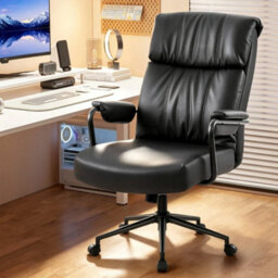 Mid Century Modern Swivel Desk Chair With Ergonomic Lumbar Support Office Chair - thumbnail 4