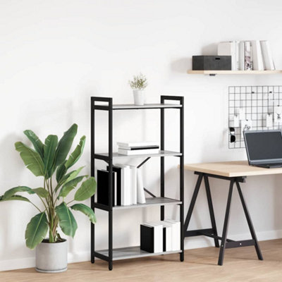 Berkfield Bookcase Grey Sonoma 60 X 30 X 118 Cm Engineered Wood - image 1