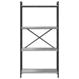 Berkfield Bookcase Grey Sonoma 60 X 30 X 118 Cm Engineered Wood - thumbnail 5