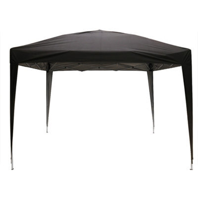 Sundaze 3X3M Black Pop Up Gazebo Tent Outdoor Garden Shelter Folding Marquee Canopy With Frame (No Side Panels) - image 1