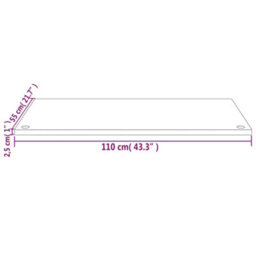 Berkfield Desk Top 110X55X2.5 Cm Solid Wood Pine - thumbnail 7