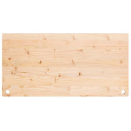 Berkfield Desk Top 110X55X2.5 Cm Solid Wood Pine - thumbnail 4