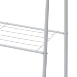Living And Home White Metal Freestanding Coat Rack For Bedroom 60Cm W X 36Cm D X 152Cm H - thumbnail 6