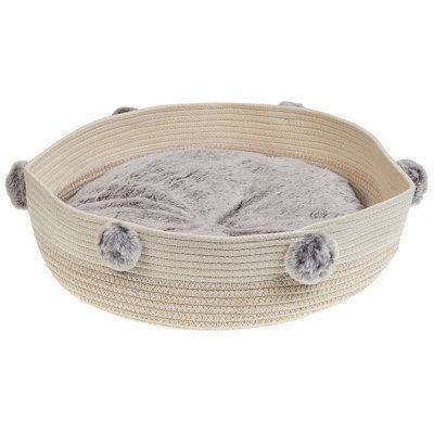 Beliani Pet Bed Ortaca Cotton Light Beige - image 1
