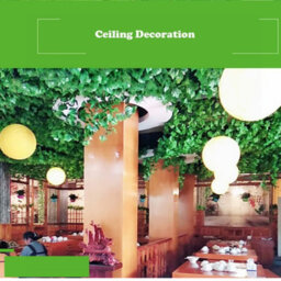 Amorly 24Pcs 220Cm Green Vines Fake Plant Vine Leaves, Hanging Fake Vine Leaves, Home Kitchen Garden Office Wedding Wall Decor - thumbnail 4