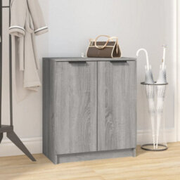 Berkfield Shoe Cabinet Grey Sonoma 59X35X70 Cm Engineered Wood