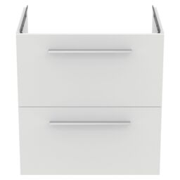 Ideal Standard I.life A Matt White Wall-Mounted Vanity Unit & Basin Set With 2 Chrome Effect Handle (W)600mm (H)630mm - thumbnail 7