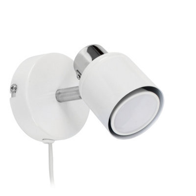 Valuelights White Indoor Wall Spotlight And Gu10 Spotlight Led 5W Cool White 6500K Bulb - image 1