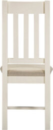 Seconique Windsor Pair Of Dining Chairs Ivory With Oat Fabric Seat - thumbnail 6