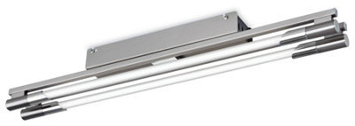 Luminosa Lighting Luminosa Casa 2 Light Flush Light Brushed Steel