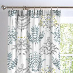 Dreams & Drapes Emily Botanical Print Pair Of Pencil Pleat Curtains With Tie-Backs - thumbnail 2