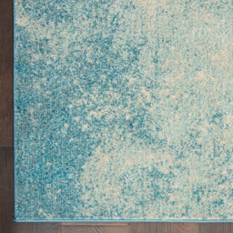 Navy Light Blue Luxurious Modern Abstract Dining Room Rug-114Cm X 175Cm - thumbnail 8