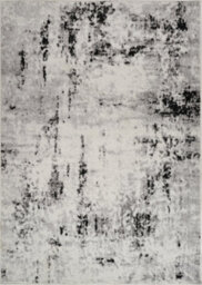 Livabliss Pisa-Abstract Black Grey Off-White Modern Marble Living Dining Bedroom Rug 130 X 170 Cm Easy Care, Non Shedding - thumbnail 1