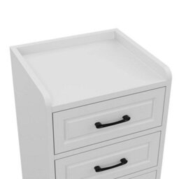 2 Drawers Bedside Table Bedroom Nightstand Storage Cabinet Side End Table Home - thumbnail 4