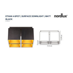 Nordlux Ethan Aluminium Spot Light Gold Inner Black,mains - thumbnail 6