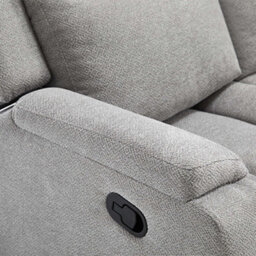 More4Homes Orka 1+3 Seater Fabric Manual Recliner Sofa Set Grey - thumbnail 4