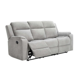 More4Homes Orka 1+3 Seater Fabric Manual Recliner Sofa Set Grey - thumbnail 3