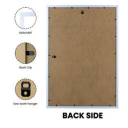"AK Frames Sleek 14X11"" Silver Thin Modern Picture Frame - Slim And Design For Posters, Prints And Photos - Elegant Wall Frame Decor" - thumbnail 2