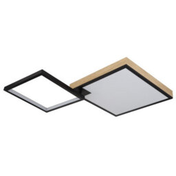 Luminosa Lighting Luminosa Jacky 86X55Cm Integrated Led Semi Flush Ceiling Light Matt Black 2X Led Dimmable 2700-6500K Remote Control - thumbnail 2