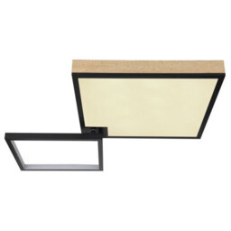 Luminosa Lighting Luminosa Jacky 86X55Cm Integrated Led Semi Flush Ceiling Light Matt Black 2X Led Dimmable 2700-6500K Remote Control - thumbnail 3