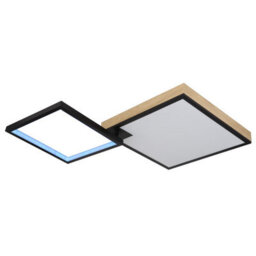 Luminosa Lighting Luminosa Jacky 86X55Cm Integrated Led Semi Flush Ceiling Light Matt Black 2X Led Dimmable 2700-6500K Remote Control - thumbnail 7
