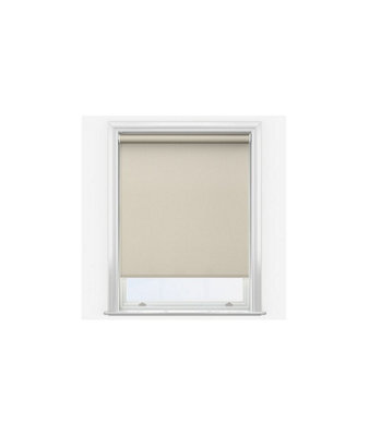 Linen Water & Moisture Resistant Pvc Blackout Roller Blinds Ideal For Bathroom & Kitchen 160Cm Length - image 1