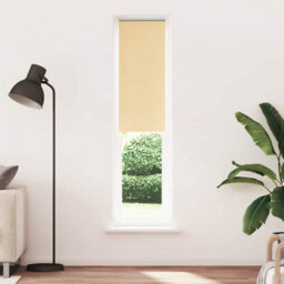 Berkfield Roller Blind Blackout Beige 40X210 Cm Fabric Width 35.7 Cm Polyester - thumbnail 2