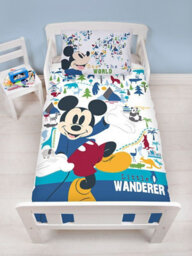 Disney Mickey Mouse Wanderer Junior Duvet Cover And Pillowcase Set - thumbnail 1