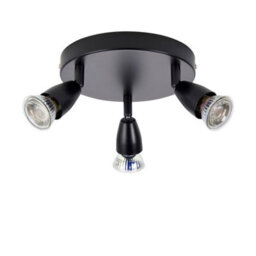 Luminosa Lighting Luminosa Amalfi Ceiling Spotlight Clusters 3 Light Matt Black Paint - thumbnail 2