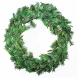90Cm Imperial Majestic Wreath 230 Tips - Green - thumbnail 1