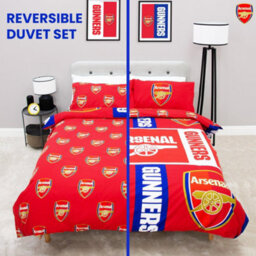 Nal Fc Gunners Reversible Crest Duvet Set Multicoloured (Double) - thumbnail 6