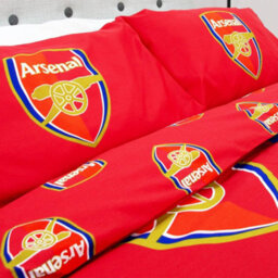 Nal Fc Gunners Reversible Crest Duvet Set Multicoloured (Double) - thumbnail 3