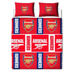 Nal Fc Gunners Reversible Crest Duvet Set Multicoloured (Double) - thumbnail 2