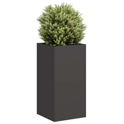 Berkfield Planter Black 40X40X80 Cm Cold-Rolled Steel - image 1