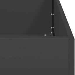 Berkfield Planter Black 40X40X80 Cm Cold-Rolled Steel - thumbnail 7