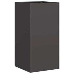 Berkfield Planter Black 40X40X80 Cm Cold-Rolled Steel - thumbnail 2