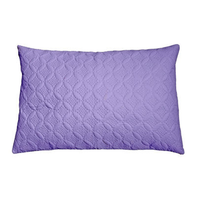 Homescapes Ultrasonic Mauve Quilted Embossed Cushion Cover, 50 X 75 Cm