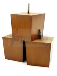 L&F 4X Solid Wooden Feet Replacement Furniture Legs 90mm Height Sofas Chairs Stools M10 Tsp2037 Dark Oak - thumbnail 7