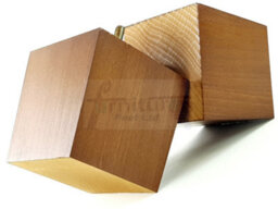 L&F 4X Solid Wooden Feet Replacement Furniture Legs 90mm Height Sofas Chairs Stools M10 Tsp2037 Dark Oak - thumbnail 6