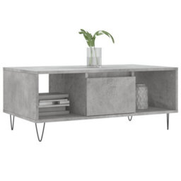 Berkfield Coffee Table Concrete Grey 90X50X36.5 Cm Engineered Wood - thumbnail 3
