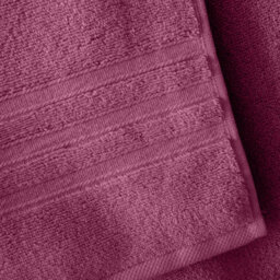 Catherine Lansfield Bathroom Zero Twist 500 Gsm Soft & Absorbent Cotton 6 Piece Towel Set Raspberry - thumbnail 2