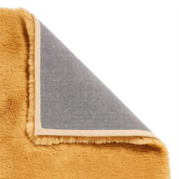 Mustard Shaggy Modern Easy To Clean Plain Rug For Dining Room Bedroom Living Room-120Cm X 170Cm - thumbnail 2
