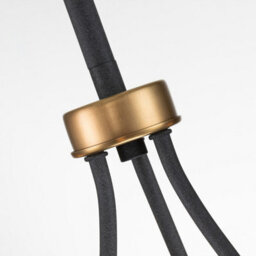 Luminosa Lighting Luminosa Hinkley Silas Cylindrical Pendant Ceiling Light Aged Zinc & Heritage Brass - thumbnail 2