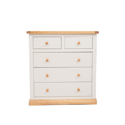 Cabinet Bits Trevi 5 Drawer Chest Of Drawers Wood Knob - image 1