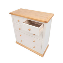 Cabinet Bits Trevi 5 Drawer Chest Of Drawers Wood Knob - thumbnail 4
