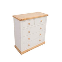 Cabinet Bits Trevi 5 Drawer Chest Of Drawers Wood Knob - thumbnail 3