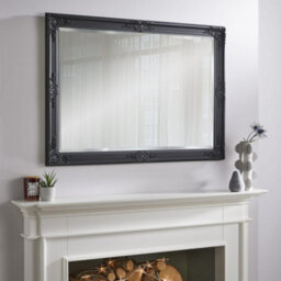 The Online Mirror Shop Wall Mirror Highbury Antique Rectangular Shape With Black Frame - H 104Cm X W 74Cm X D 3.5Cm For Hanging In Any Living Area - thumbnail 1